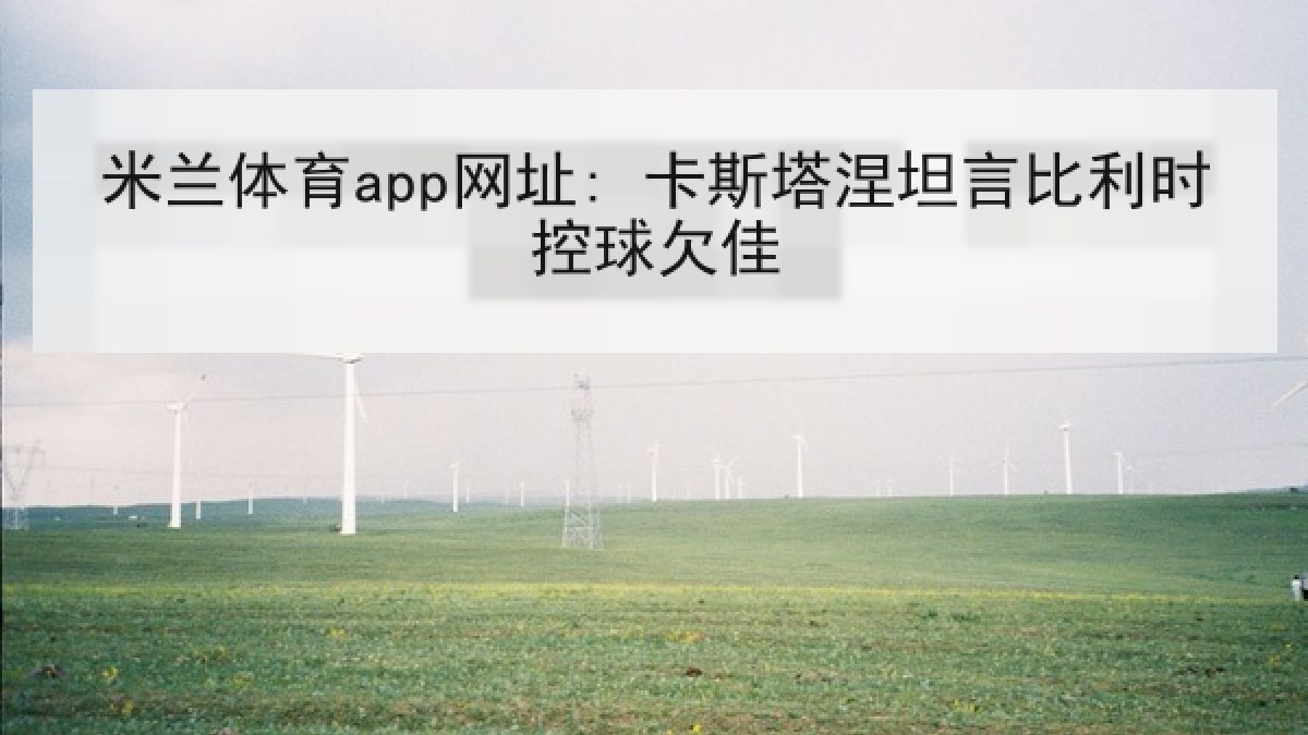 米兰体育app网址: 卡斯塔涅坦言比利时控球欠佳