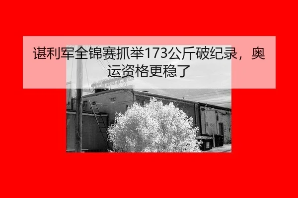谌利军全锦赛抓举173公斤破纪录，奥运资格更稳了